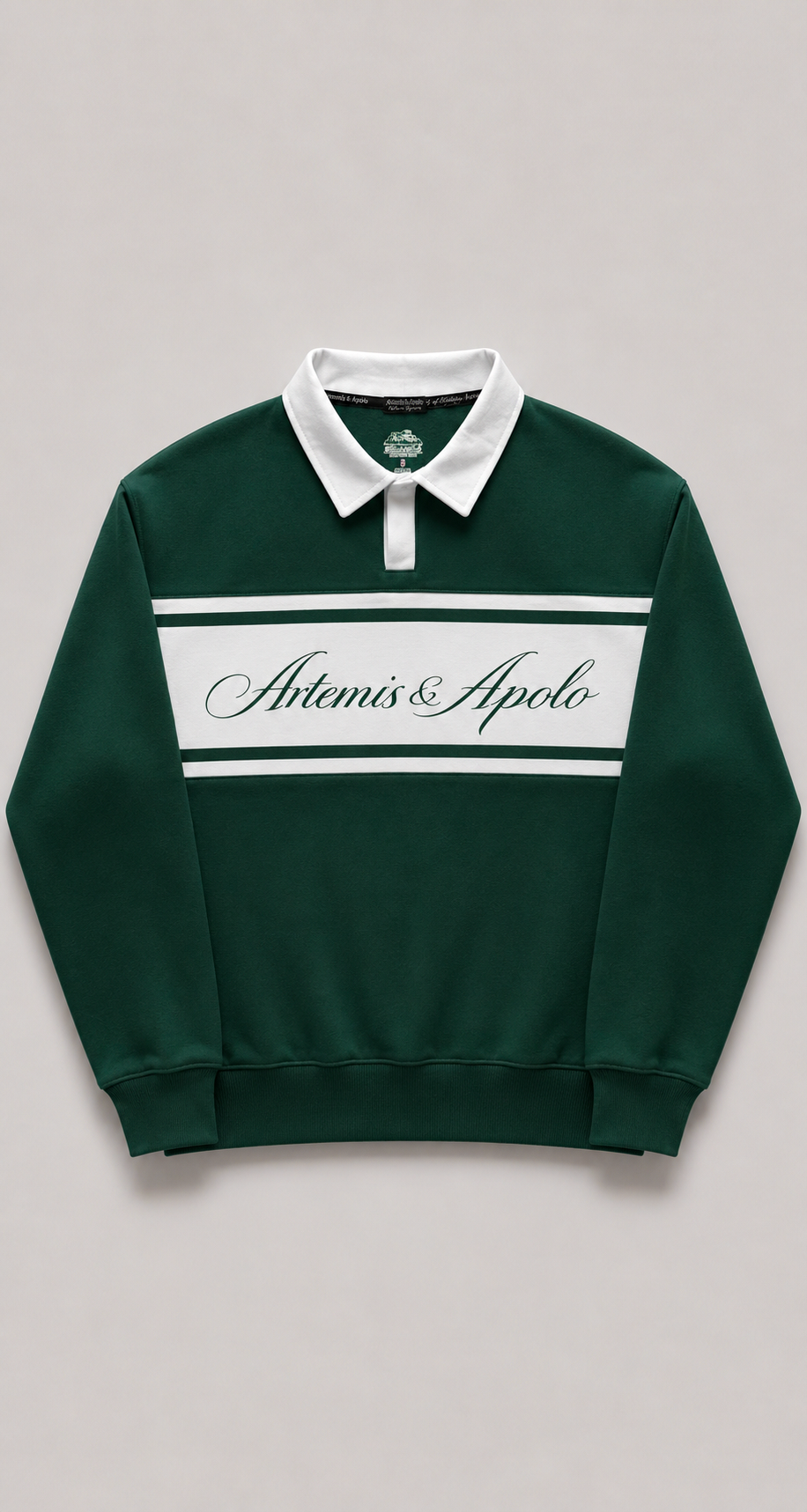 Polerón verde polo oversize Artemis & Apolo - streetwear premium Chile