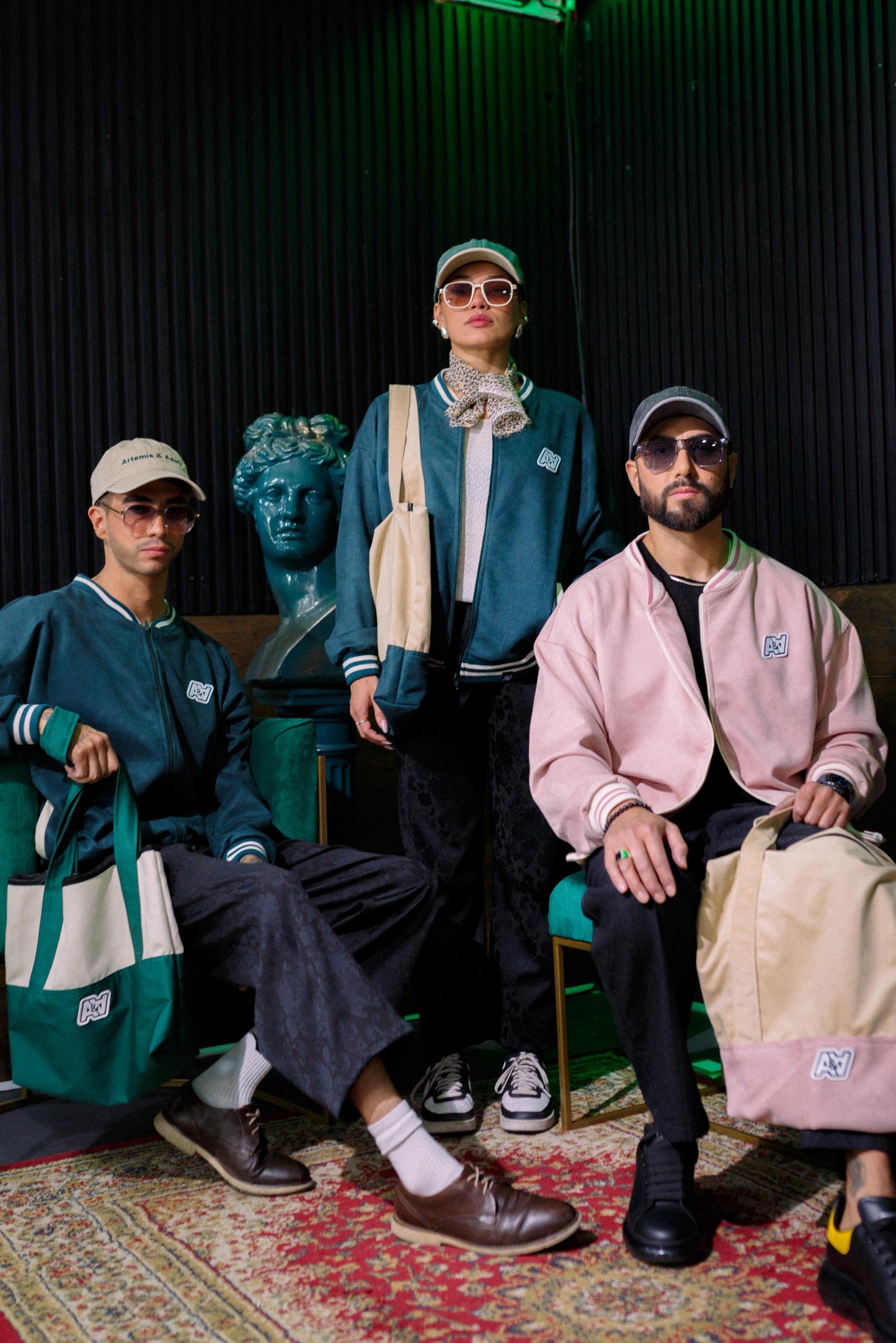 Bomber rosa oversize Artemis & Apolo - chaqueta urbana streetwear Chile