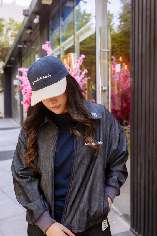 Gorra Mix Azul Beige