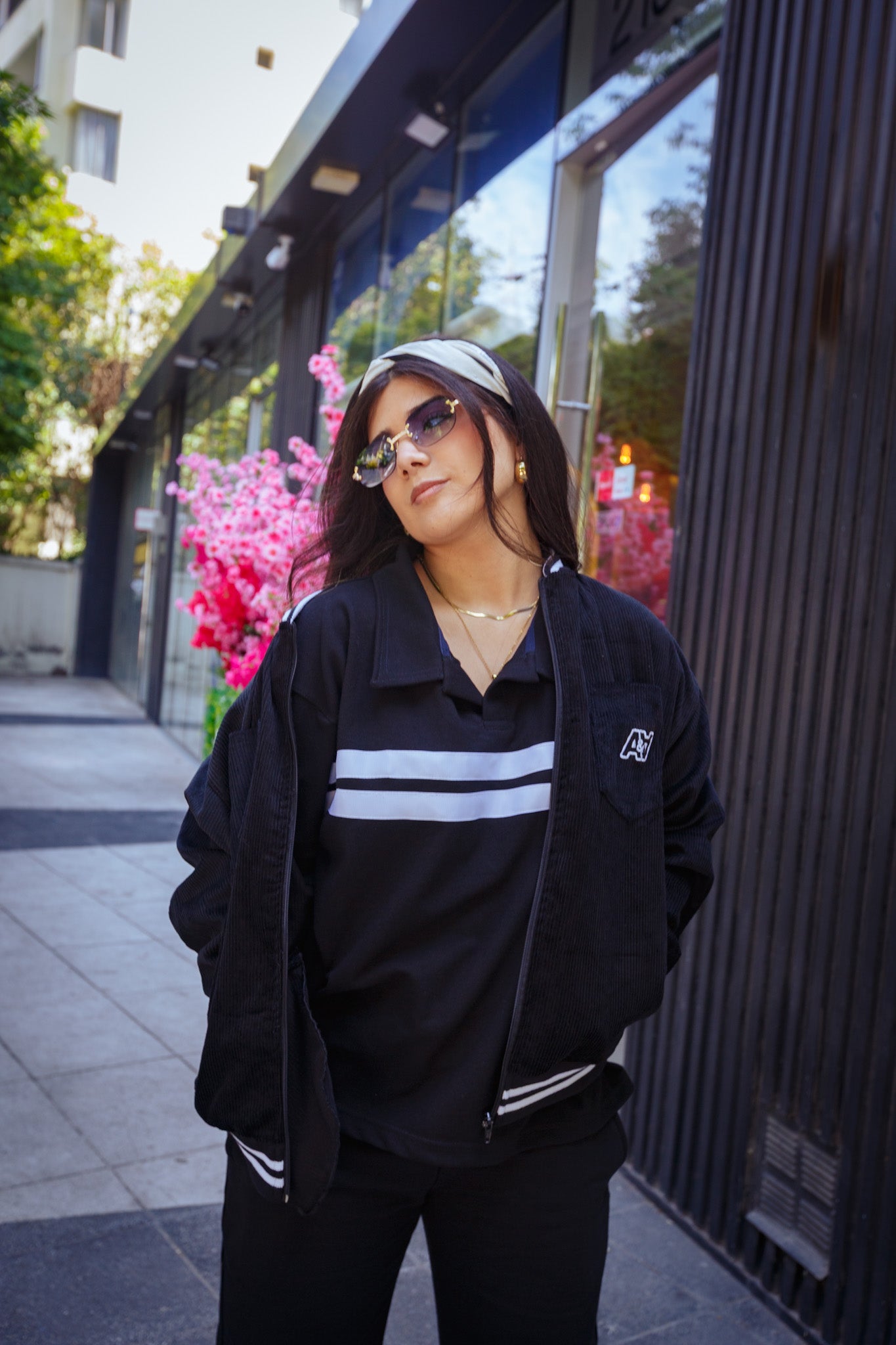 Cotelé Bomber Negra [Unisex]
