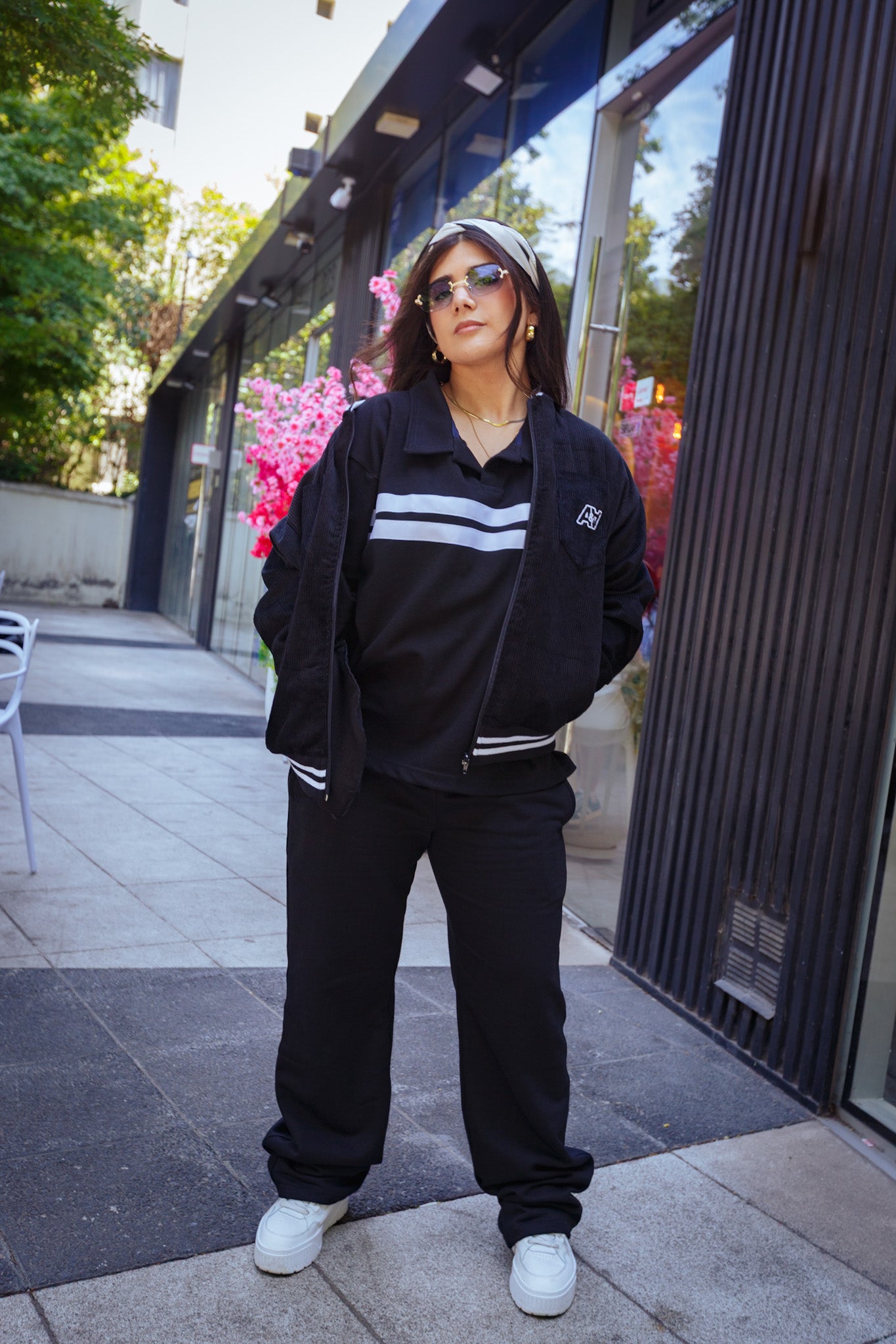 Cotelé Bomber Negra [Unisex]