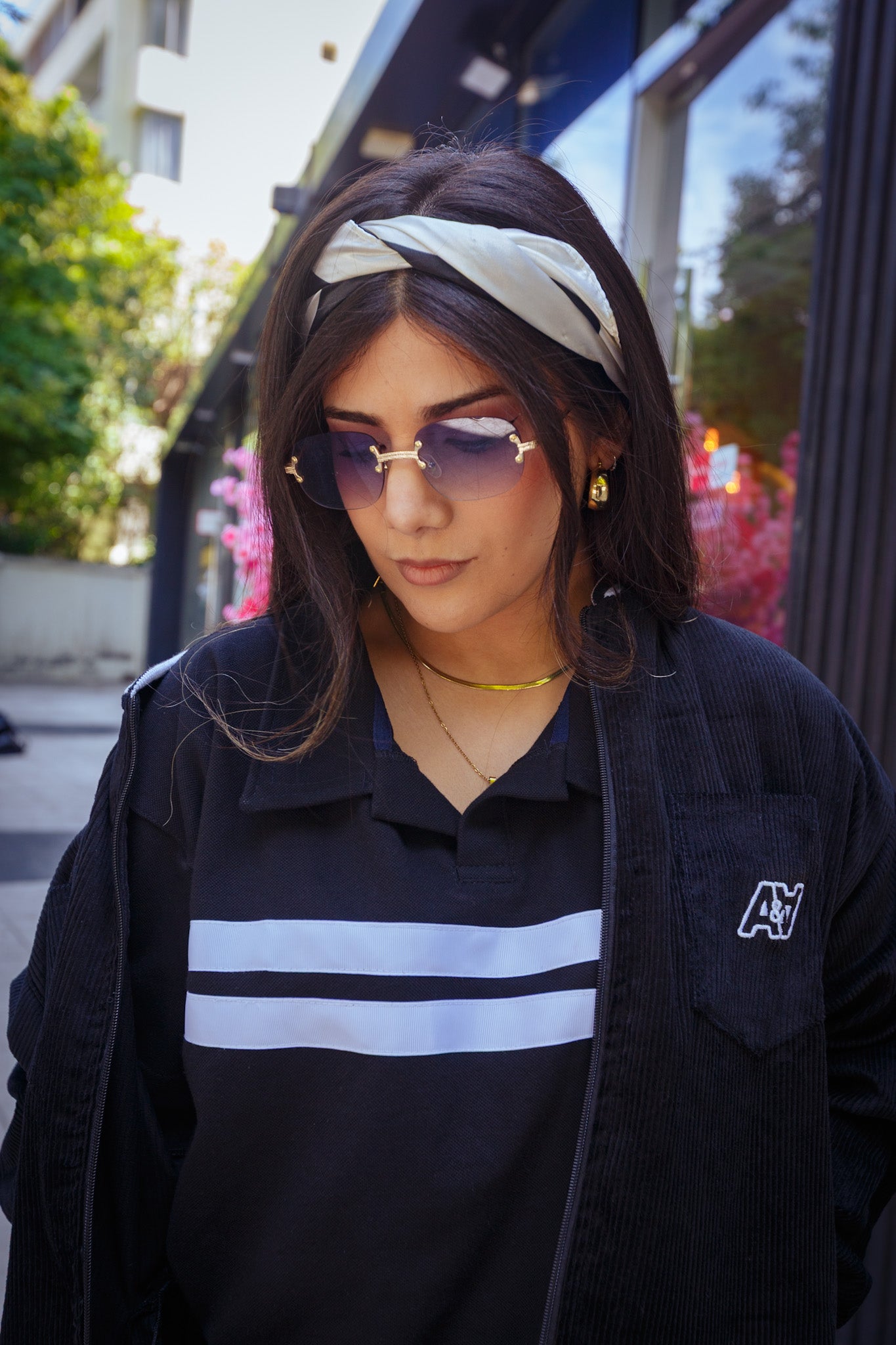 Cotelé Bomber Negra [Unisex]