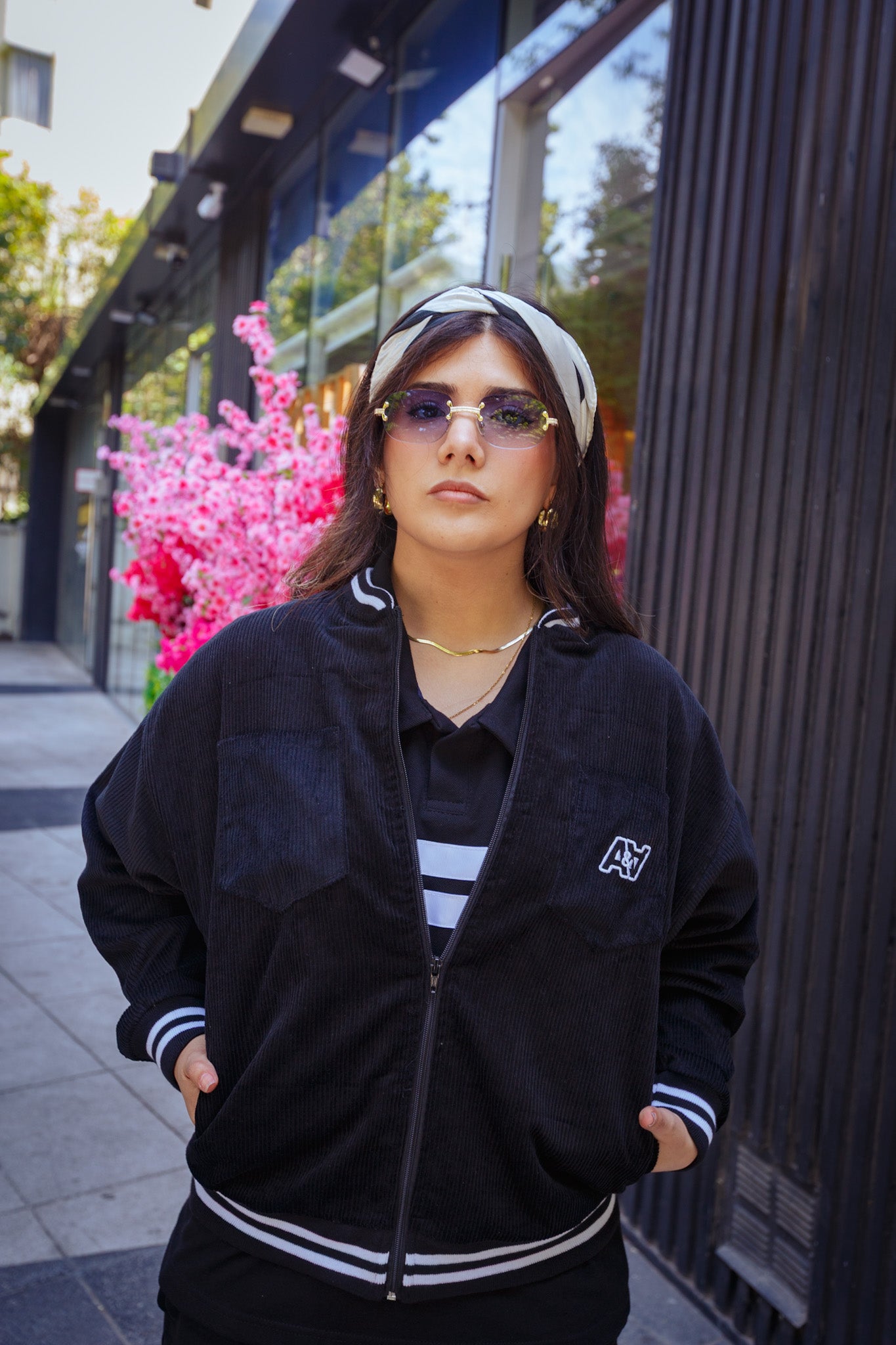 Cotelé Bomber Negra [Unisex]