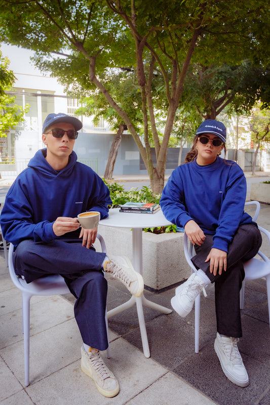 Poleron Crewneck Azul Francia [Unisex]