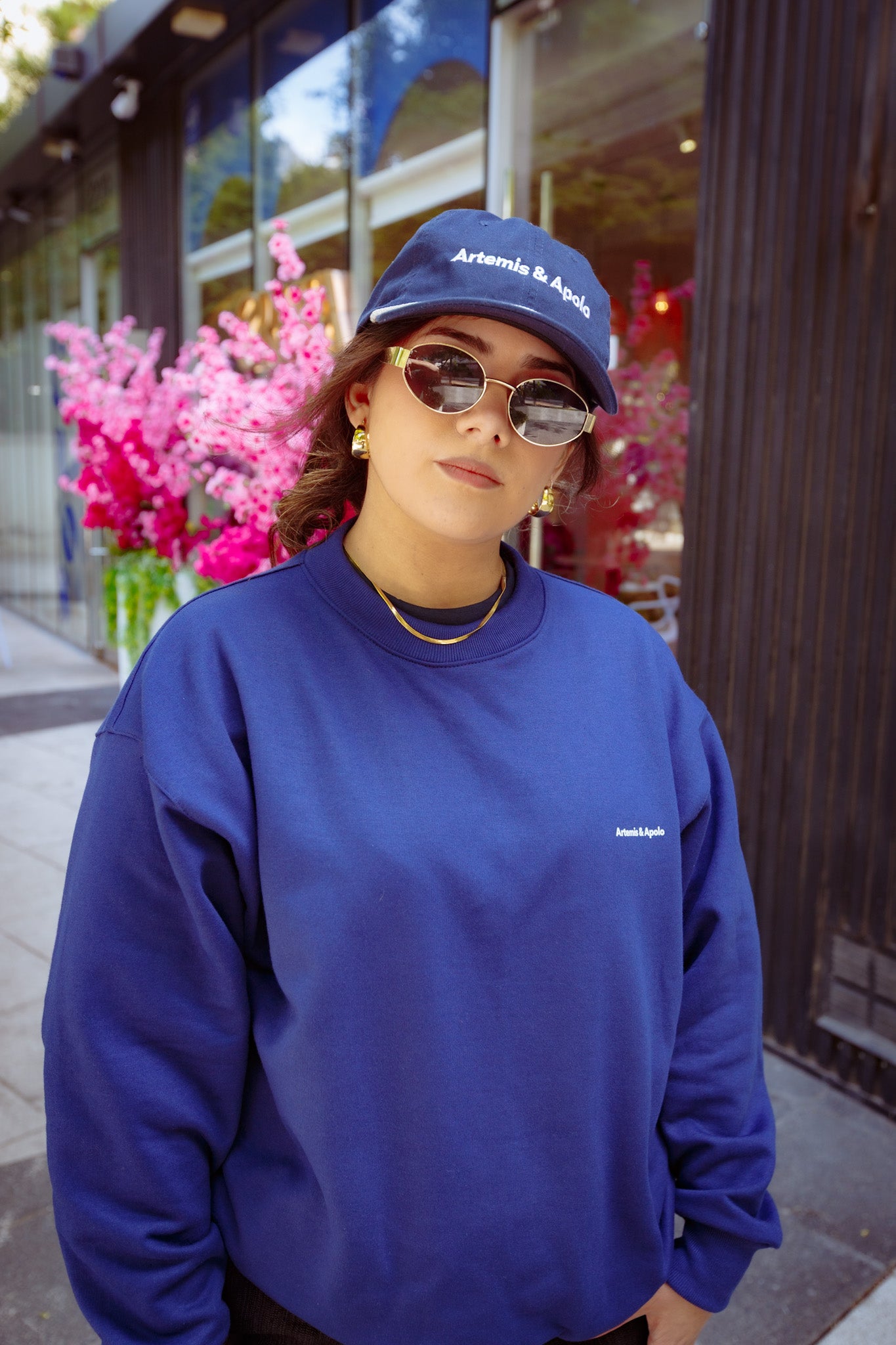 Poleron Crewneck Azul Francia [Unisex]