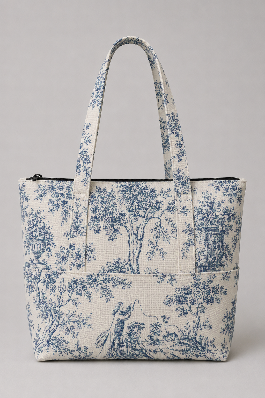 Totebag teal Artemis & Apolo - accesorio streetwear mitología griega Chile