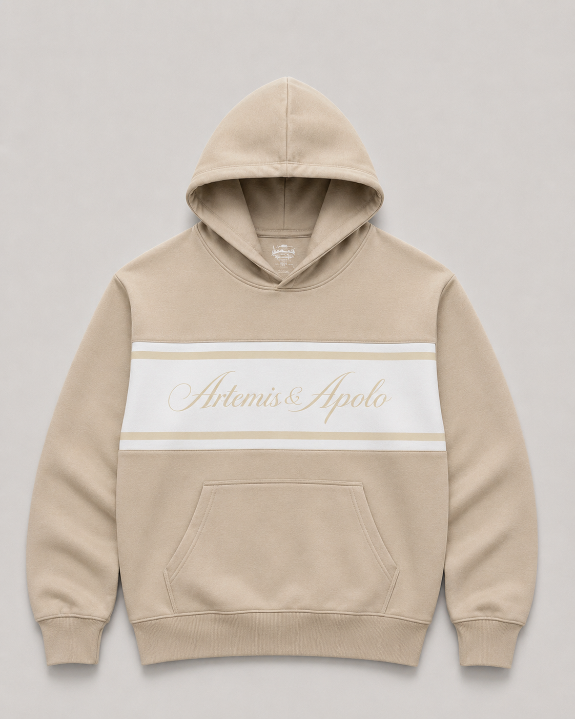 Polerón beige oversize Artemis & Apolo - streetwear minimalista Chile