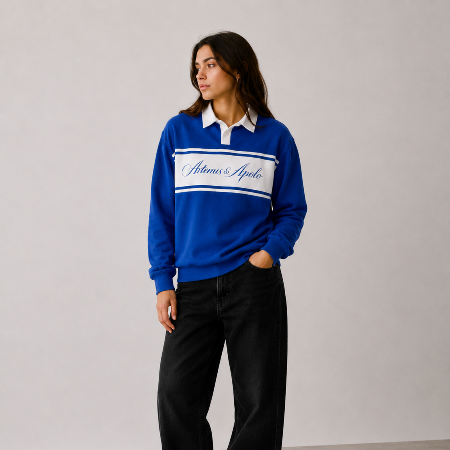 PRE ORDER | Poleron azul polo