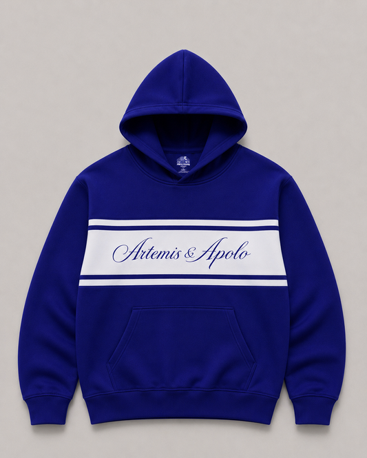 Polerón azul oversize Artemis & Apolo - streetwear premium Chile