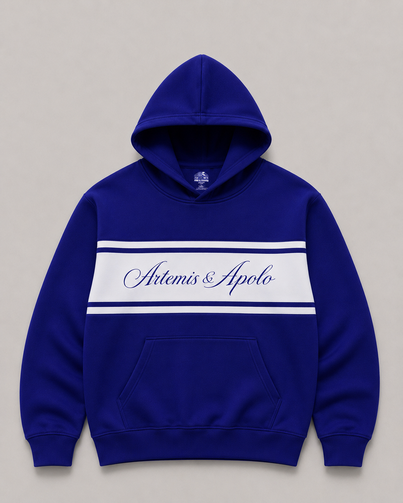 Polerón azul oversize Artemis & Apolo - streetwear premium Chile