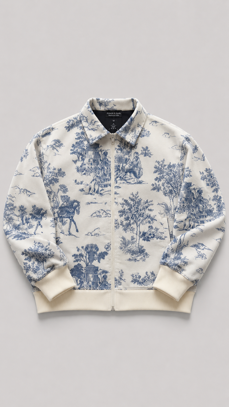 Chaqueta Tual azul V2 oversize Artemis & Apolo - chaqueta urbana streetwear Chile