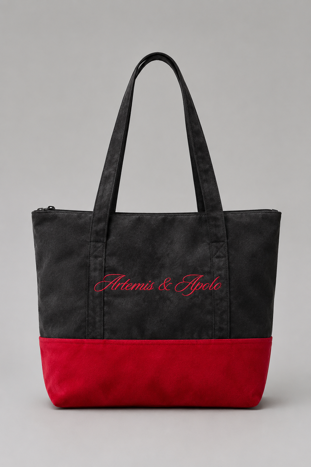 Totebag roja y negra Artemis & Apolo - accesorio streetwear mitología griega Chile