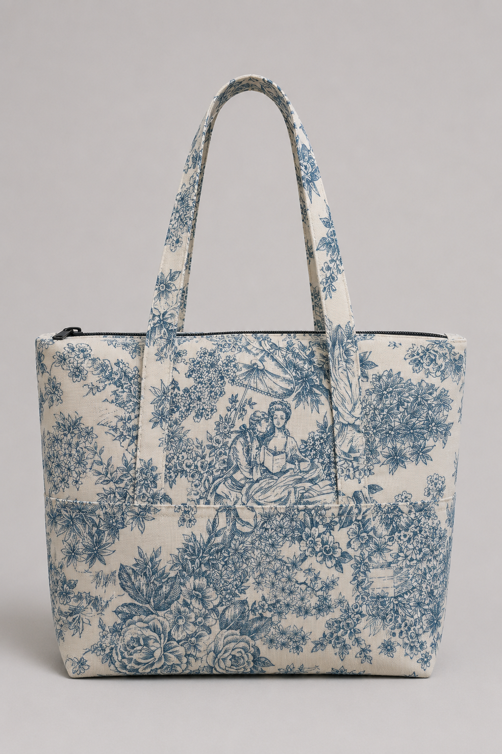 Totebag teal Artemis & Apolo - accesorio streetwear mitología griega Chile