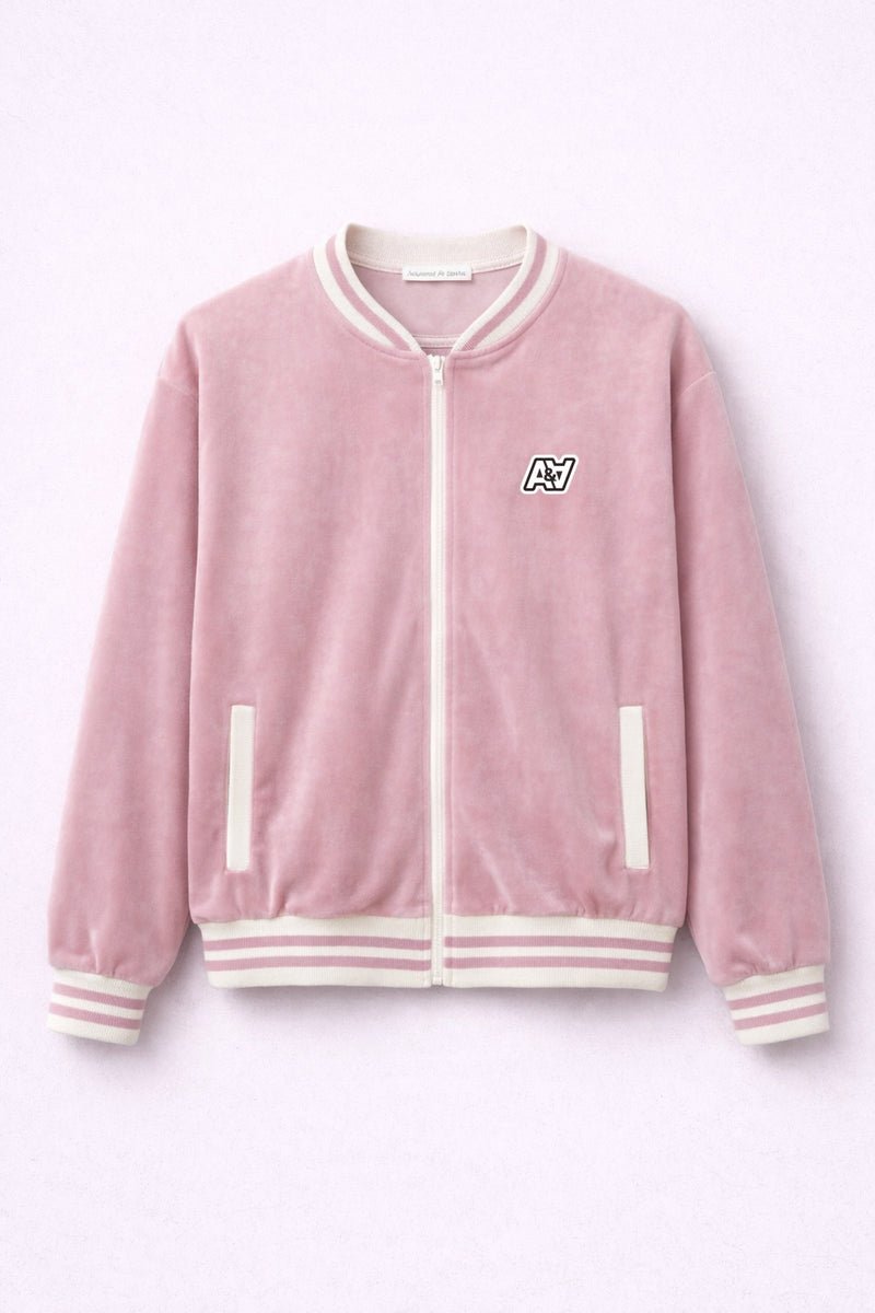 Bomber rosa oversize Artemis & Apolo - chaqueta urbana streetwear Chile