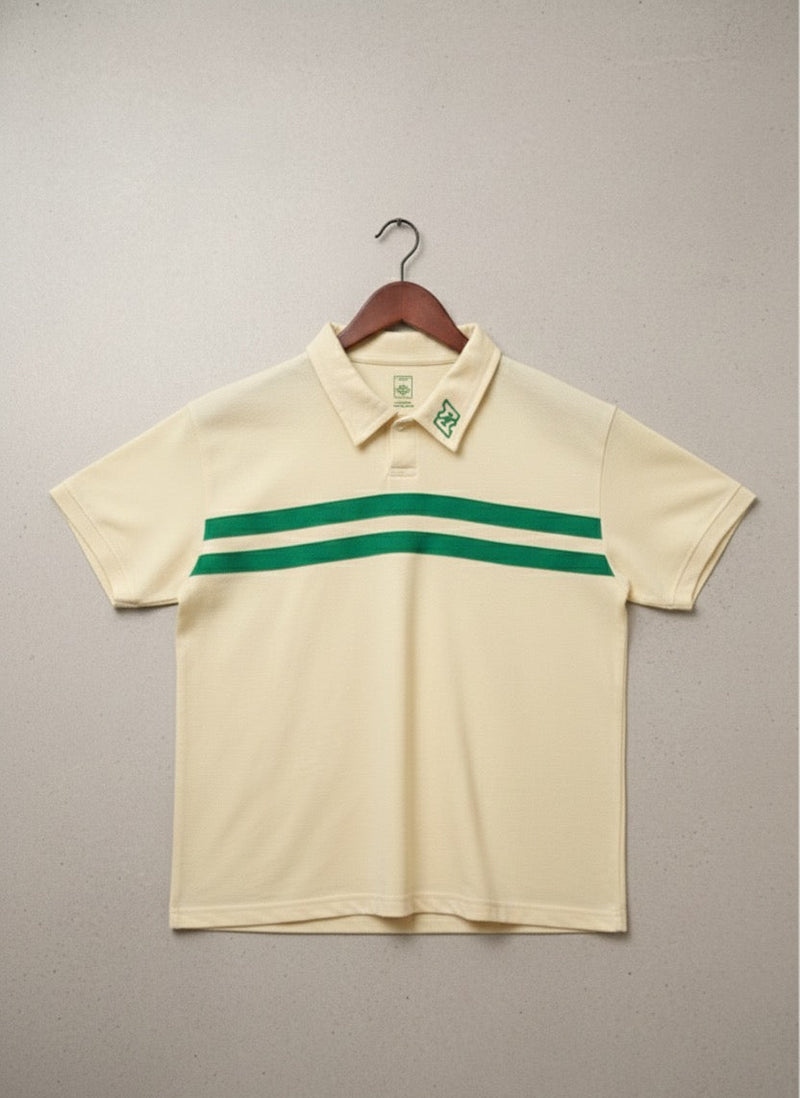 Polera piqué beige Artemis & Apolo - poleras premium streetwear Chile