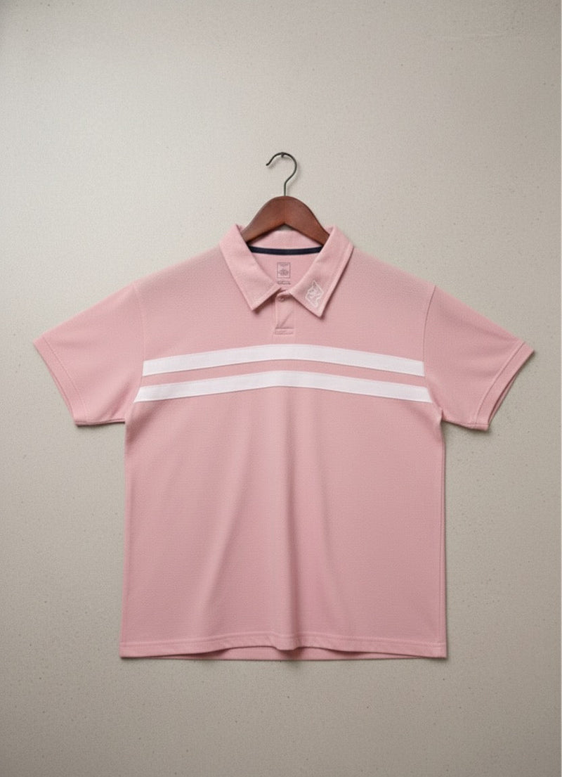 Polera piqué rosa Artemis & Apolo - poleras premium streetwear Chile