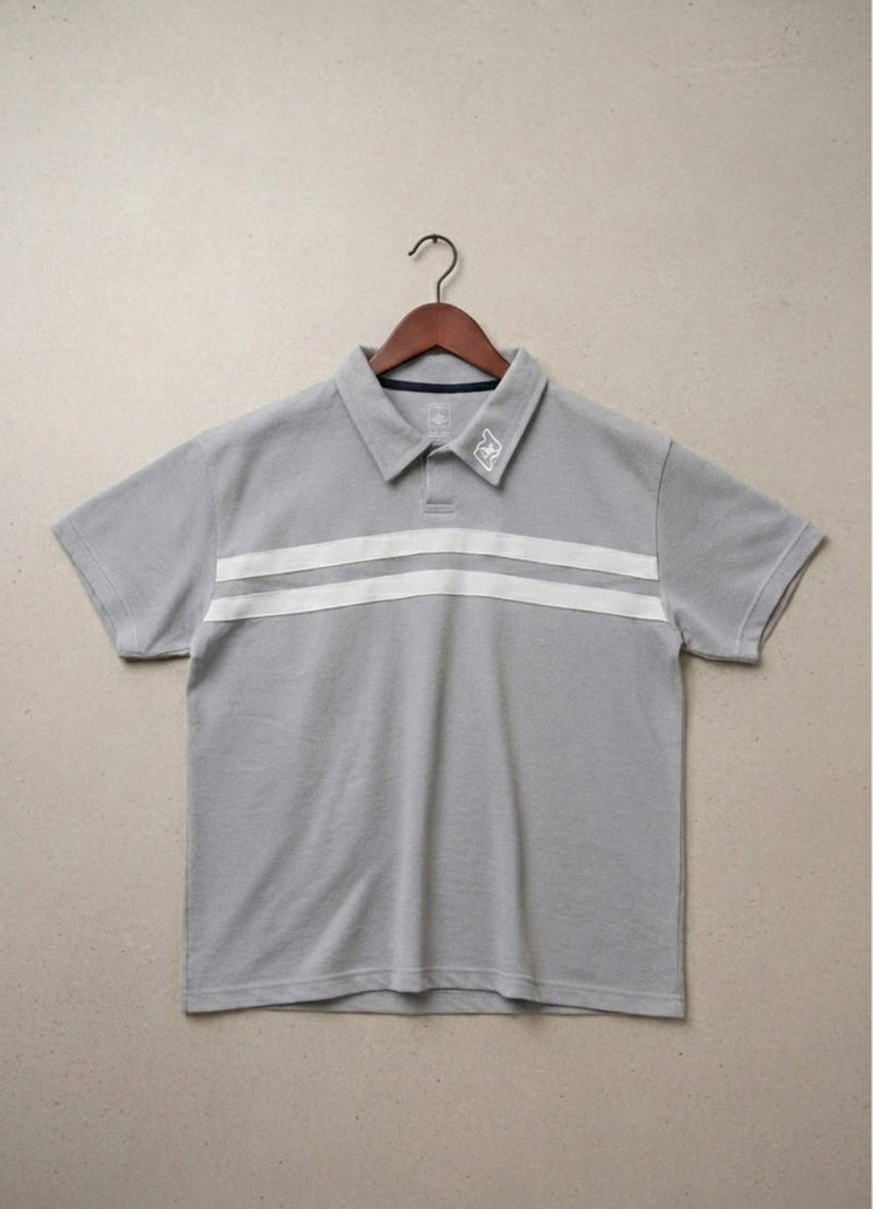 Polera piqué gris Artemis & Apolo - poleras premium streetwear Chile