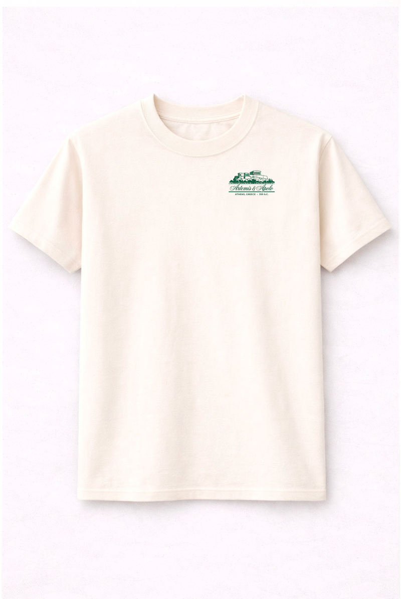 Polera blanca invierno oversize Artemis & Apolo - poleras premium Chile