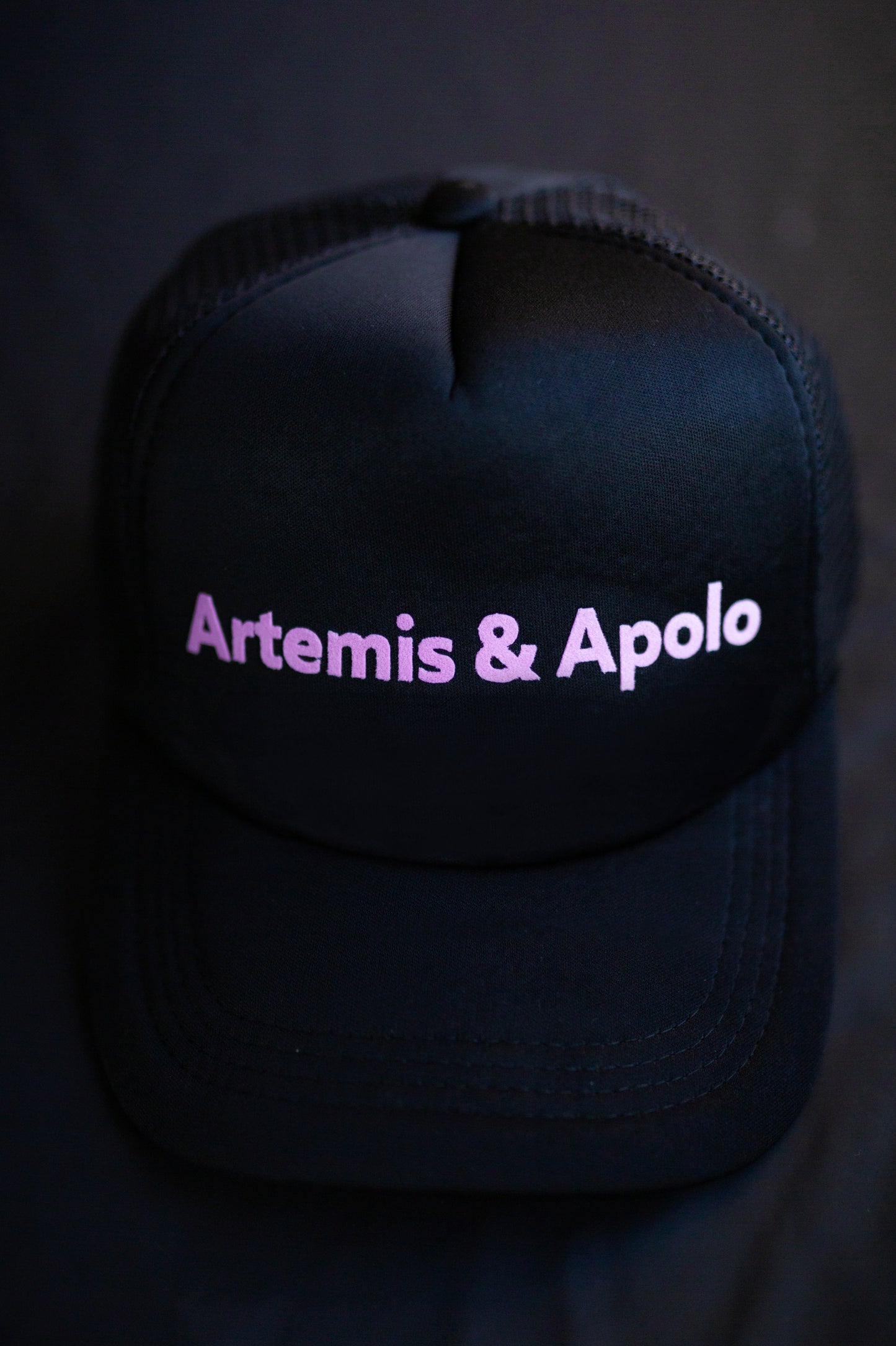 Black & Pink Trucker Hat