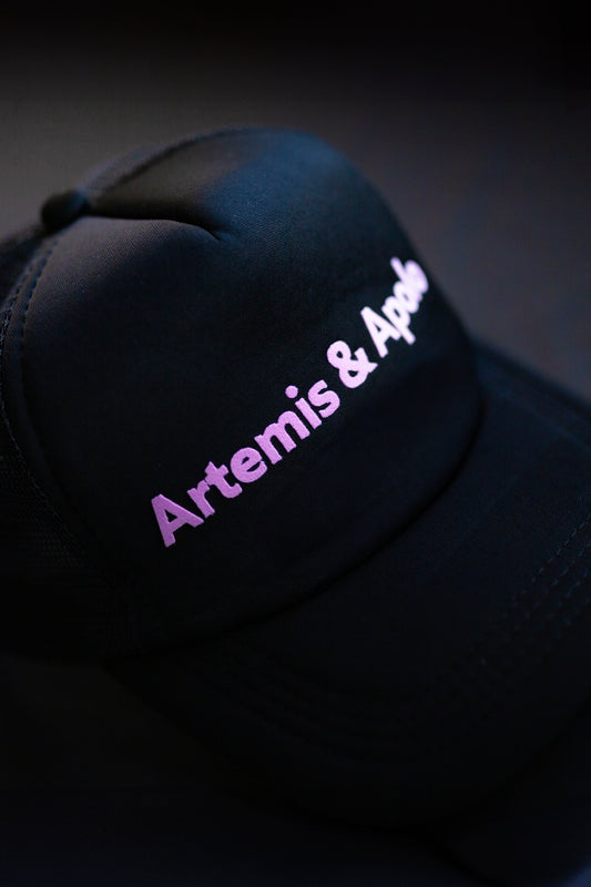 Black & Pink Trucker Hat